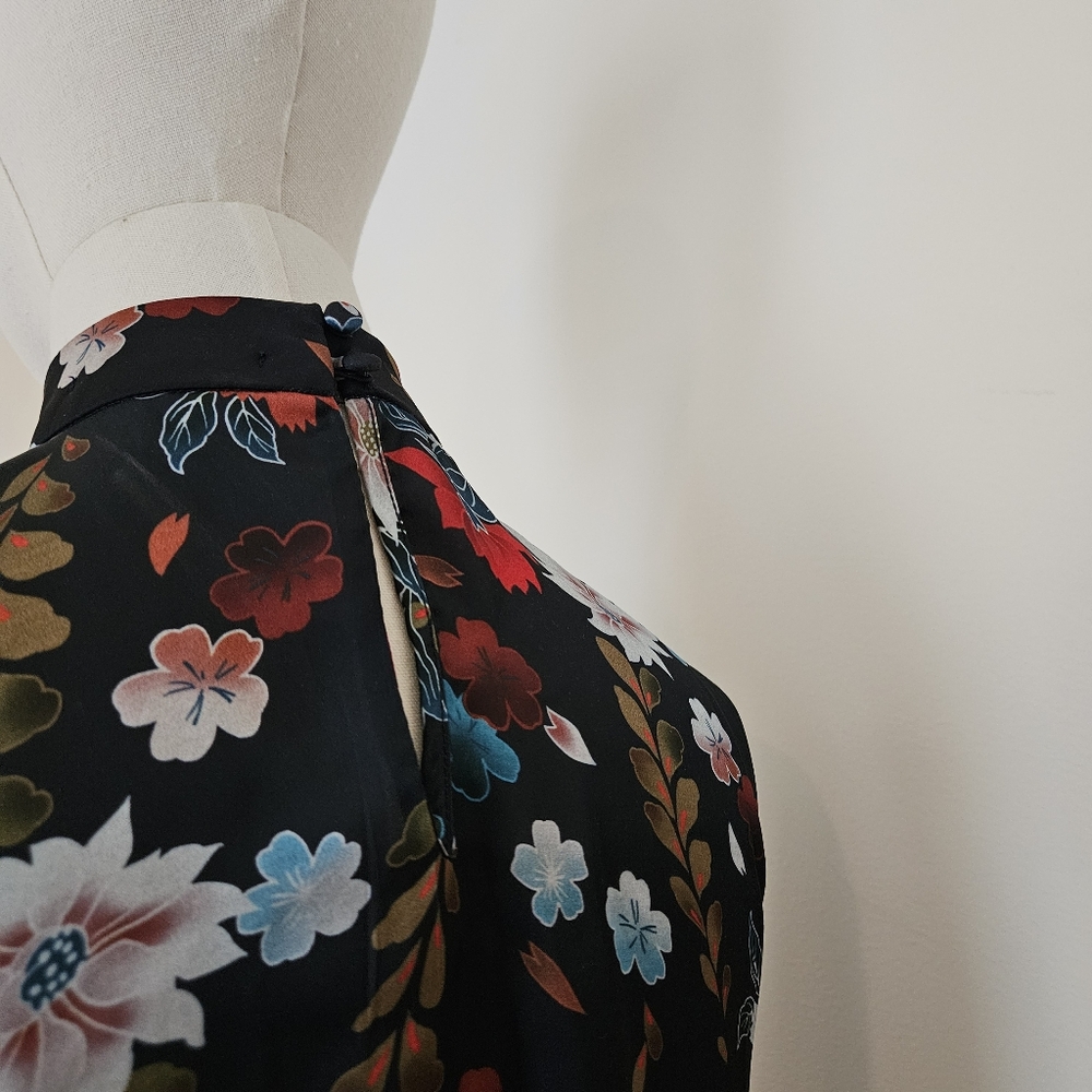 ZARA Flower Bodysuit with Choker Collar - Picture 5 of 11